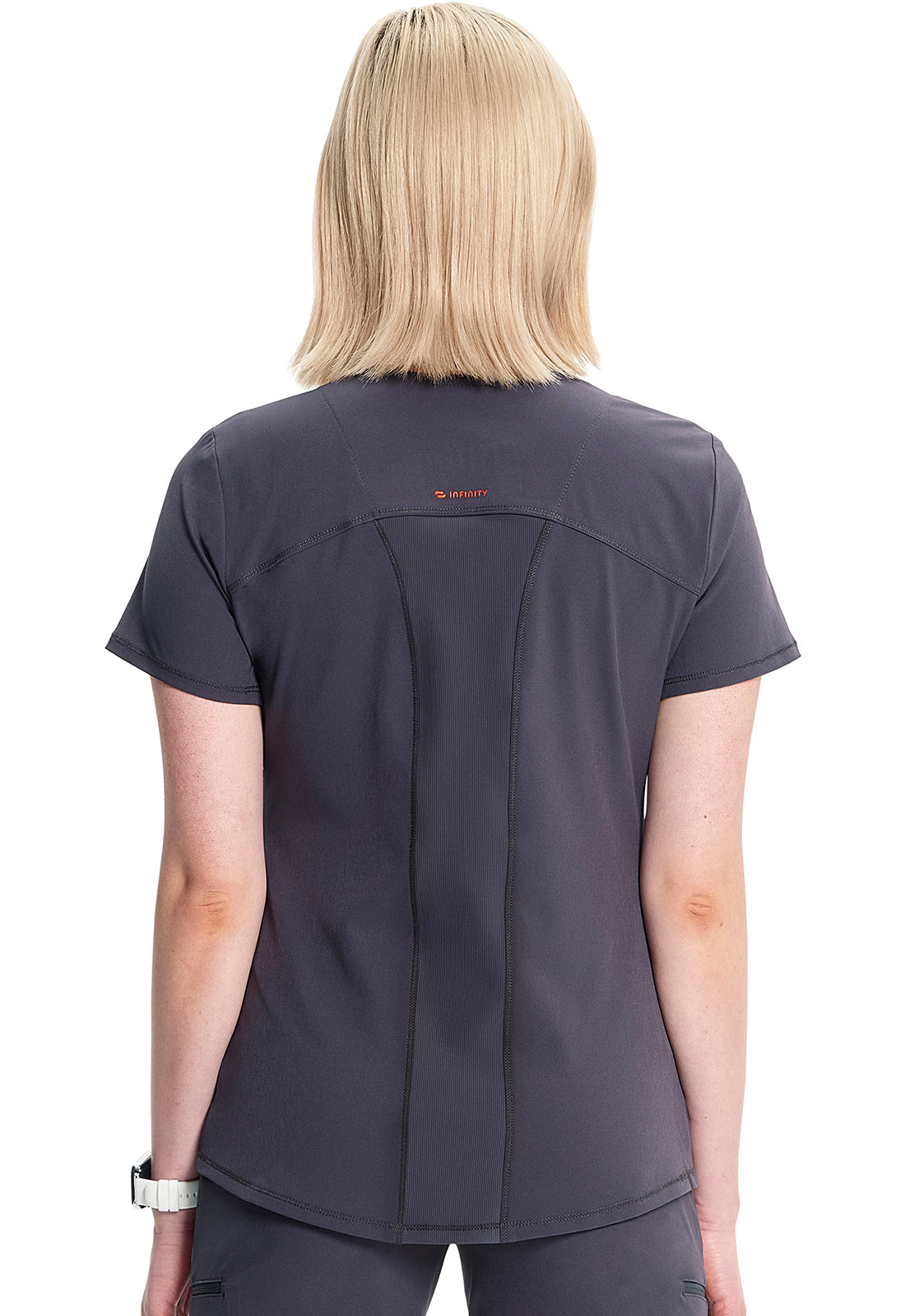 Women's V-Neck Top - Pewter