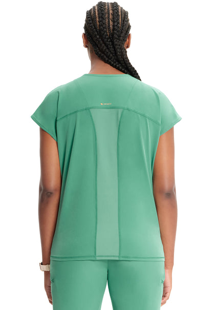 Women's Henley Top - Matcha Latte