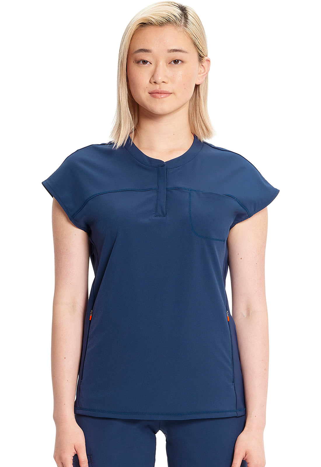 Women's Henley Top - Navy