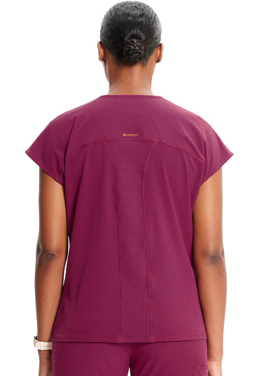 Women's Henley Top - Wine