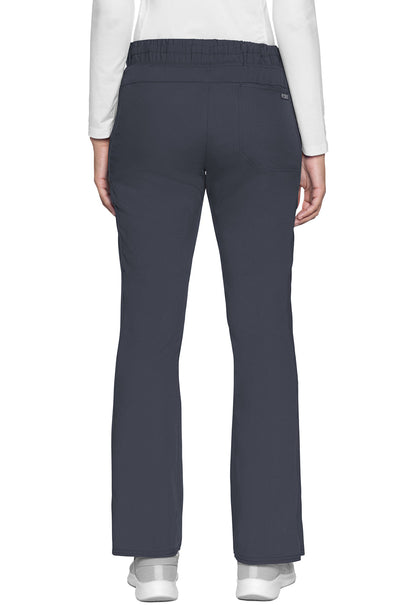 Women's Natural Rise Drawstring Flare Leg Pant - Pewter