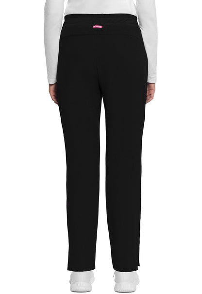 Women's Mid Rise Drawstring Tapered Leg Pant - Black