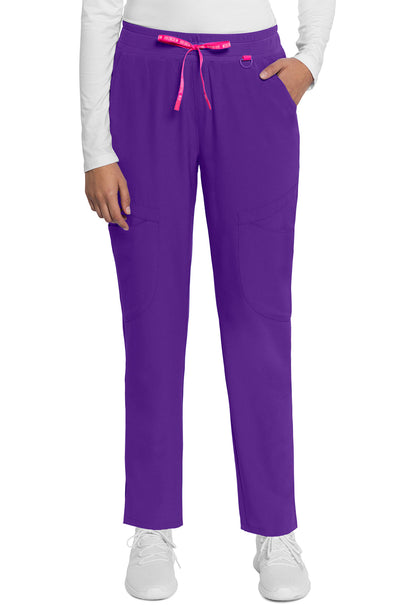 Women's Mid Rise Drawstring Tapered Leg Pant - Purple Surge