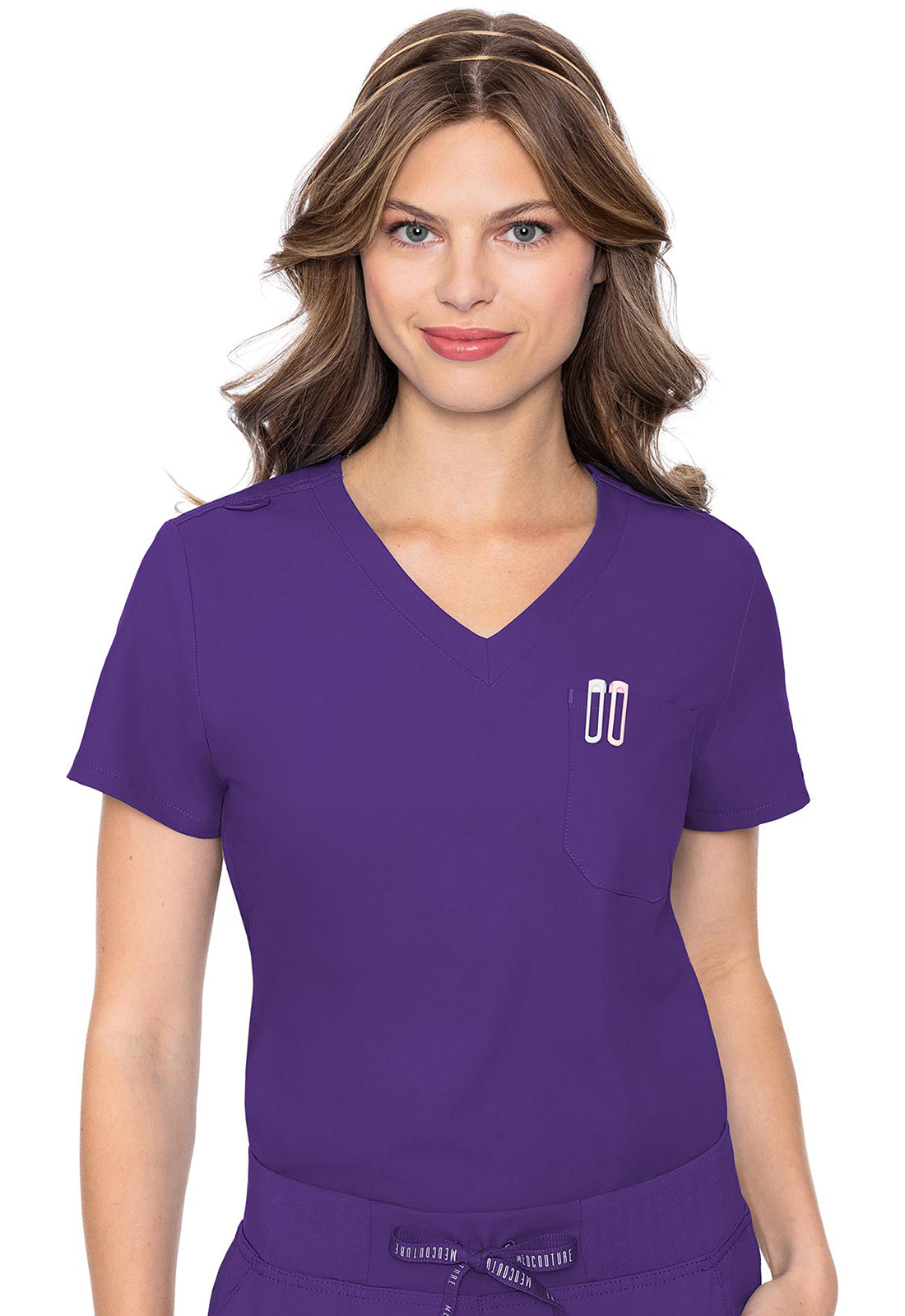 Women's One Pocket Tuck-In Top - Grape