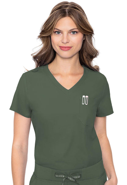 Women's One Pocket Tuck-In Top - Olive
