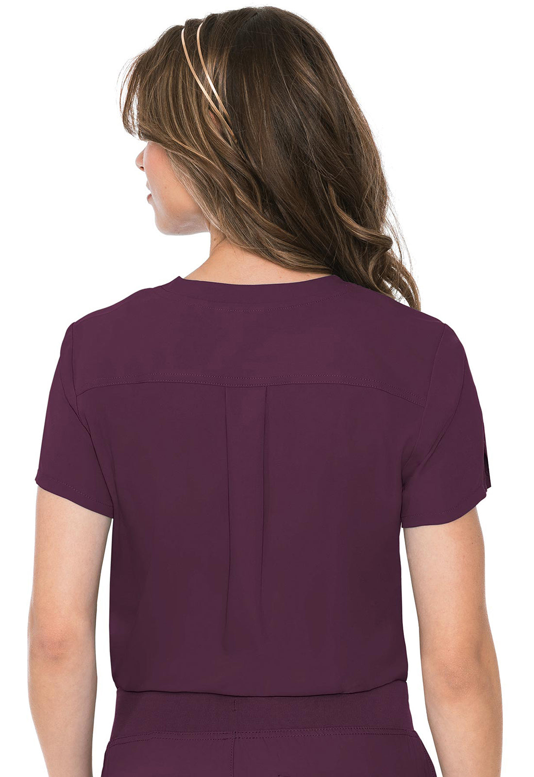 Women's One Pocket Tuck-In Top - Wine