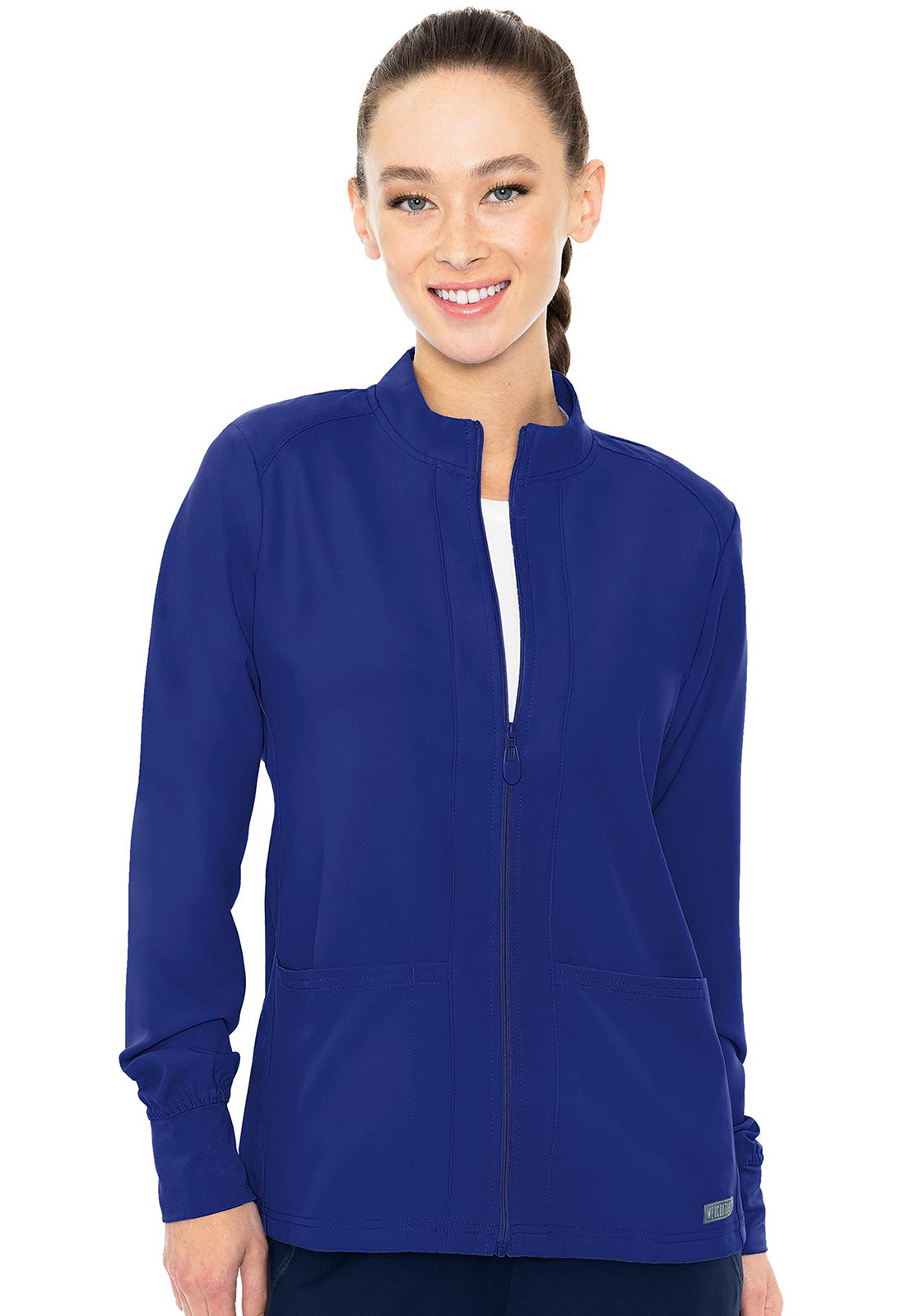Women's Zip Front Warm-Up With Shoulder Yokes - Galaxy