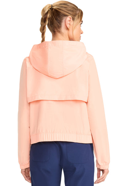 Women's Convertible Windbreaker Jacket - Coral Fusion