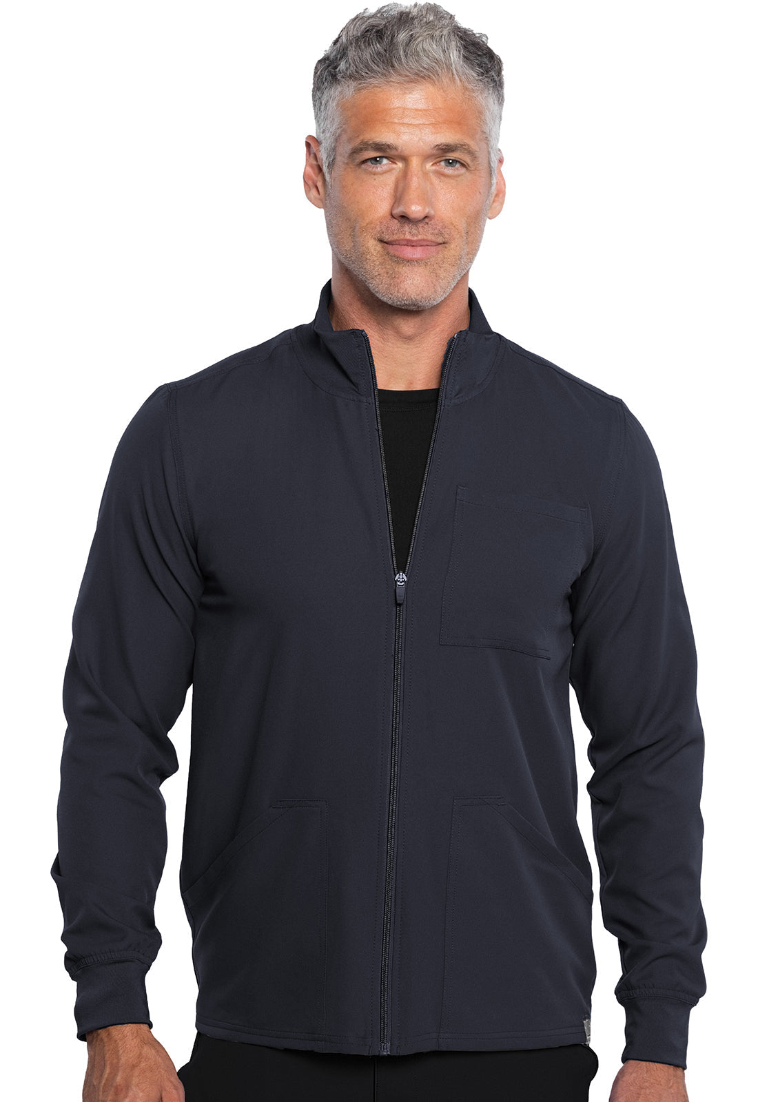 Men's Men's Zip Front Jacket - Pewter