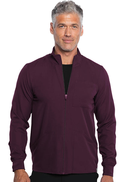 Men's Men's Zip Front Jacket - Wine