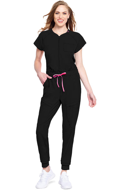 Women's Zip Front Jumpsuit - Black