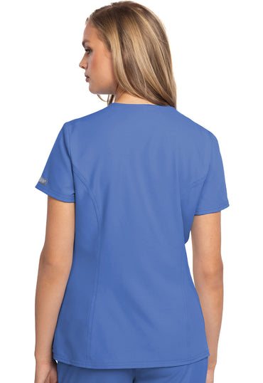 Women's Zip Front Henley Top - Ciel