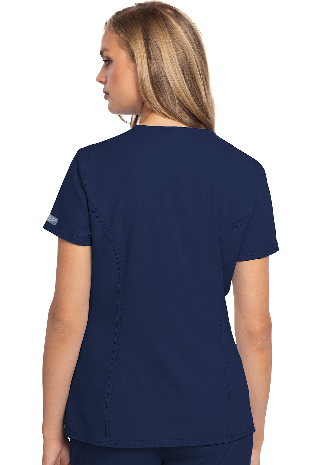 Women's Zip Front Henley Top - Navy