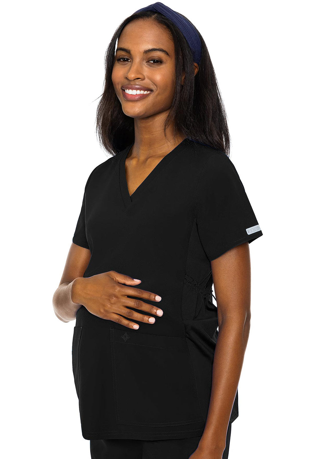Women's Maternity V-Neck Top - Black
