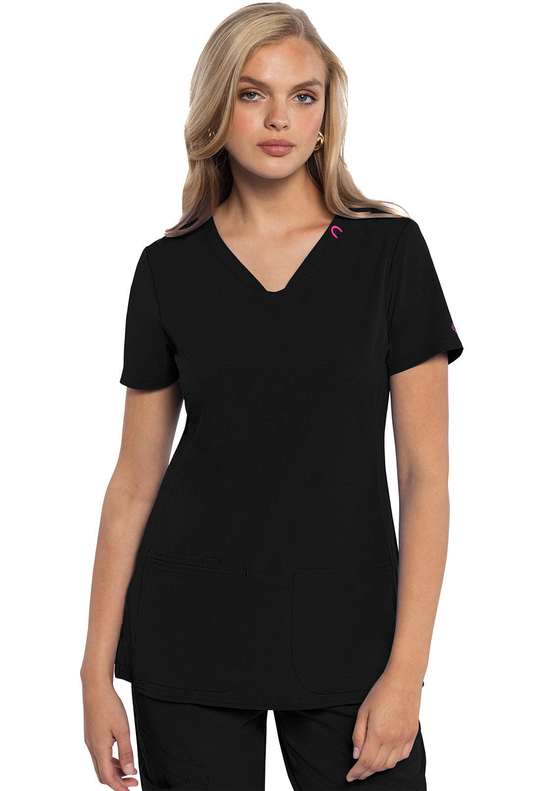 Women's V-Neck Top - Black