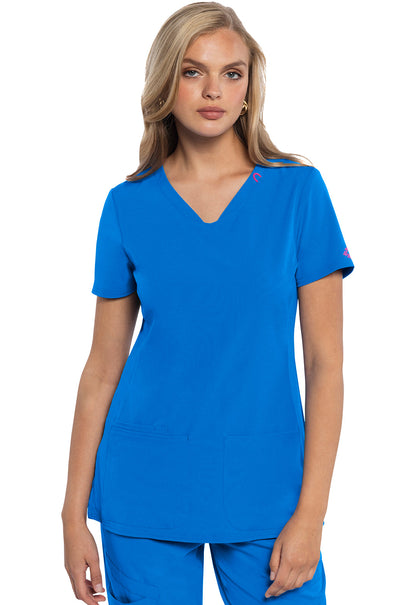 Women's V-Neck Top - Royal