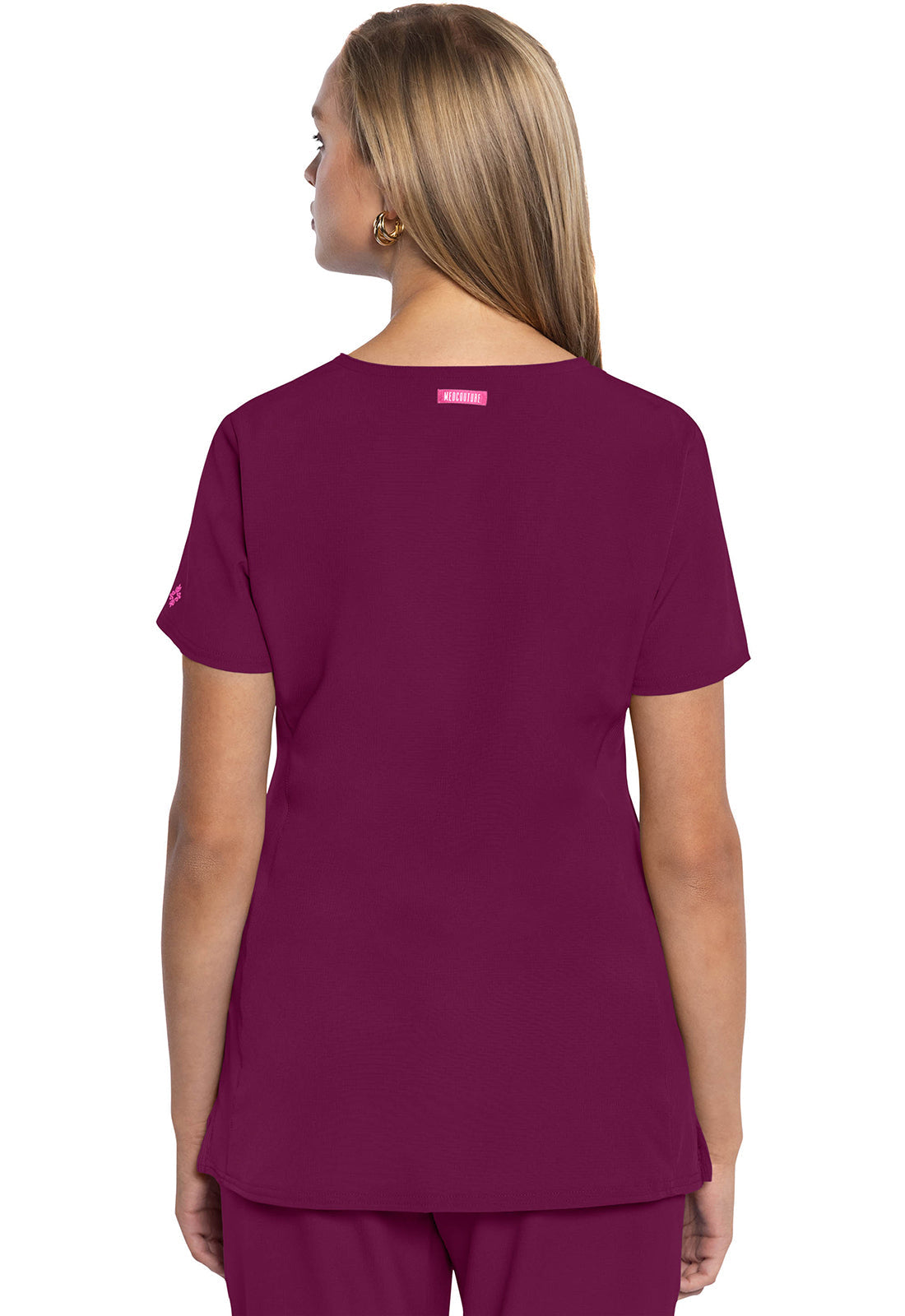 Women's V-Neck Top - Wine