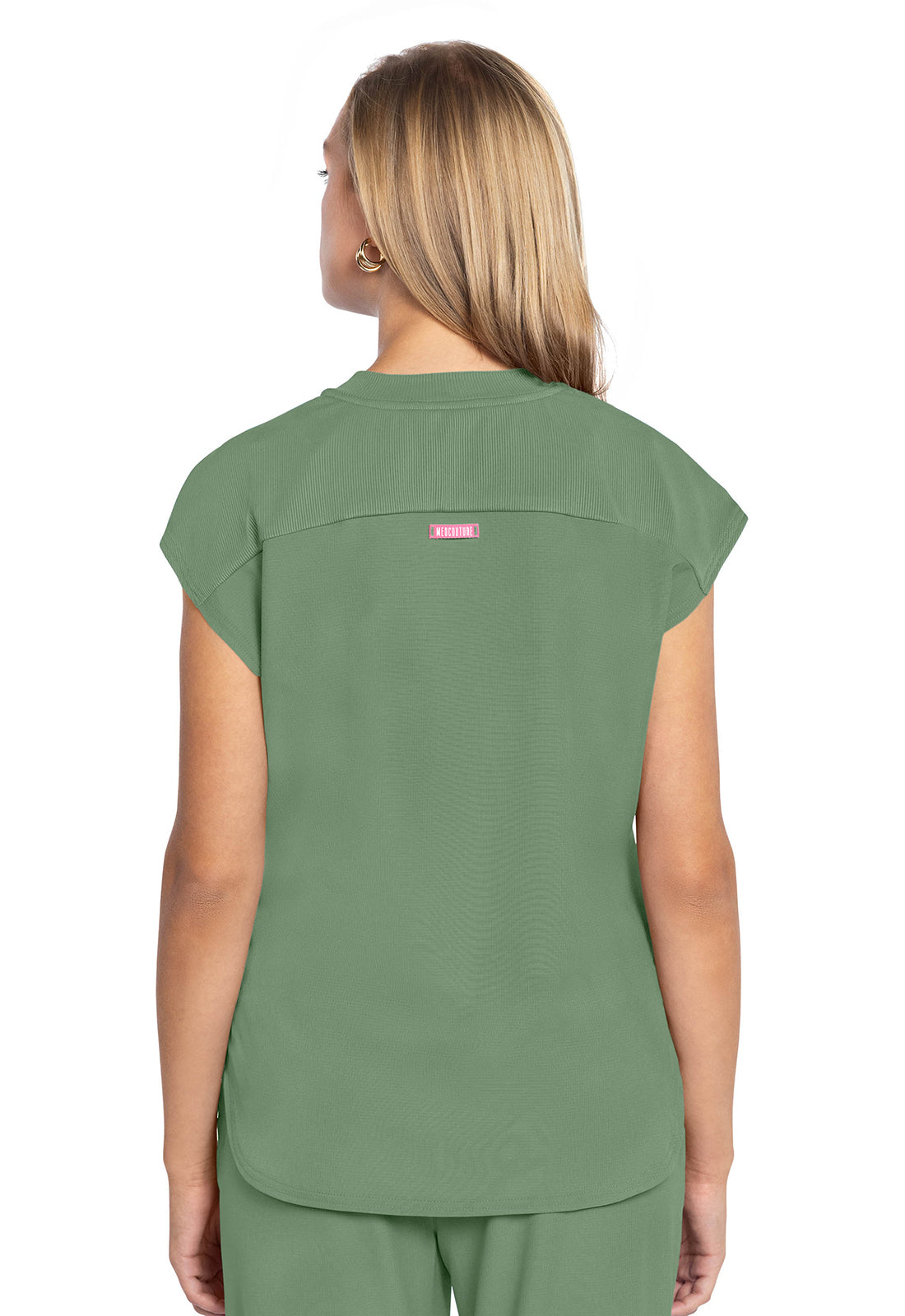 Women's  Round Neck Tuckable Top - Beyond Green
