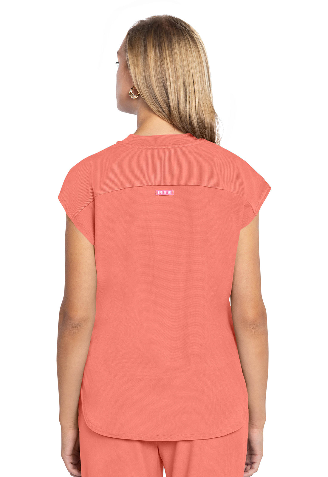 Women's  Round Neck Tuckable Top - Coral Fusion