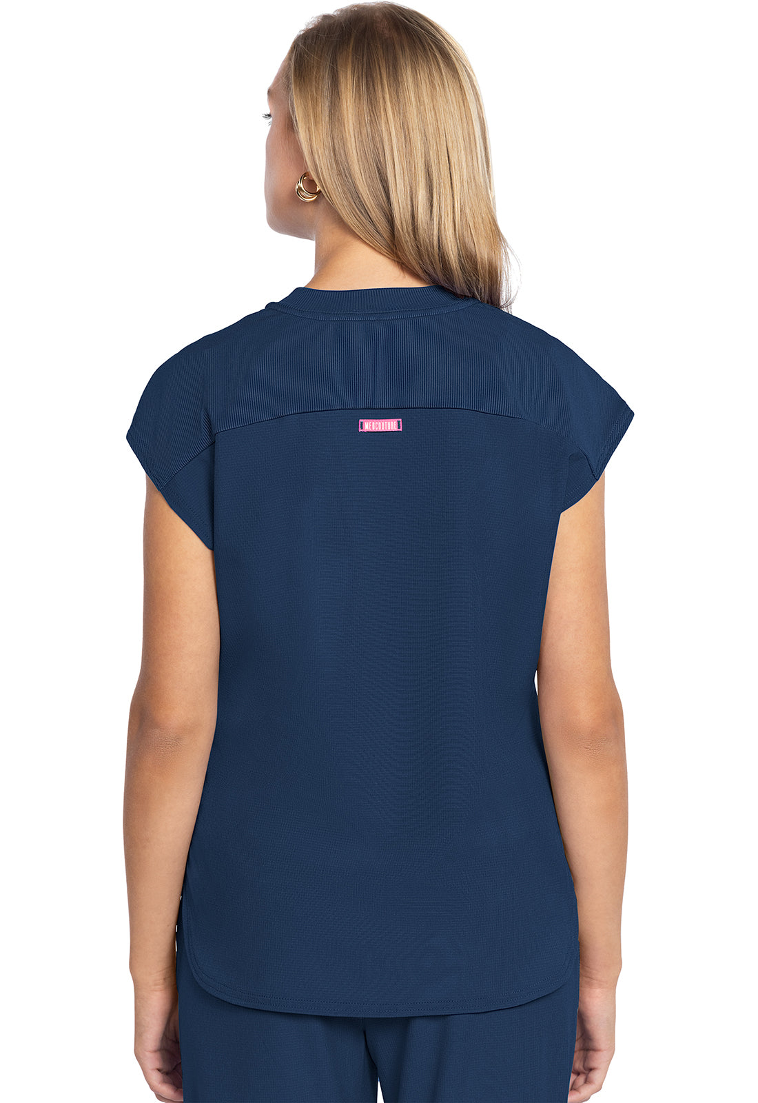 Women's  Round Neck Tuckable Top - Navy