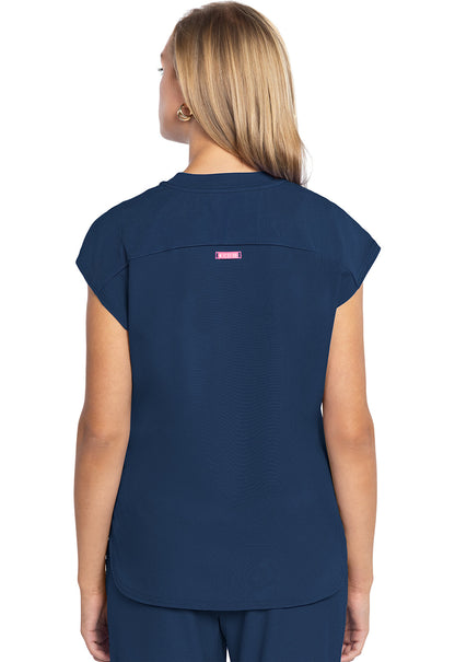Women's  Round Neck Tuckable Top - Navy