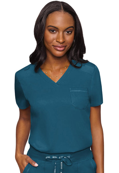 Women's V-Neck Tuck In - Caribbean