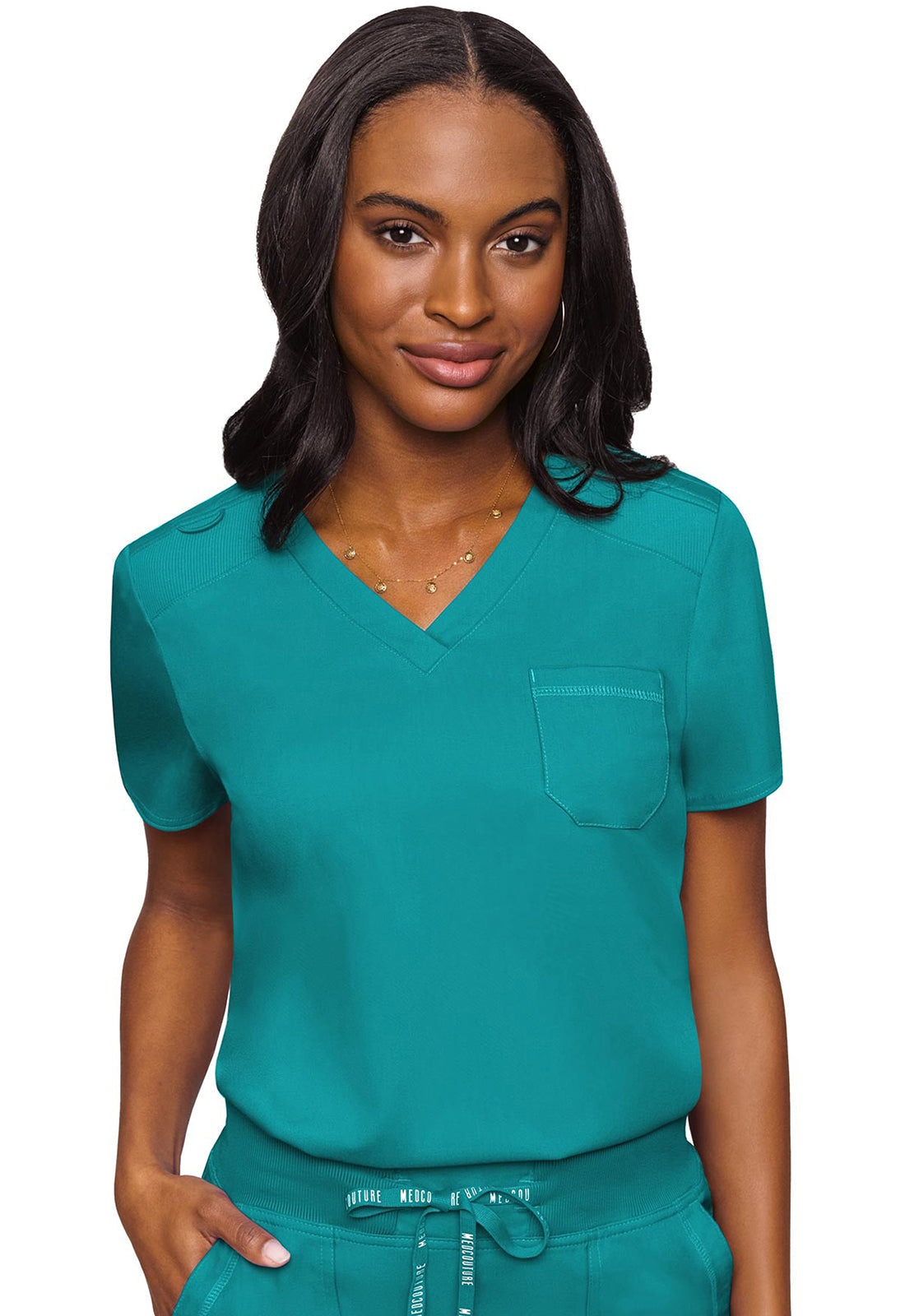 Women's V-Neck Tuck In - Teal