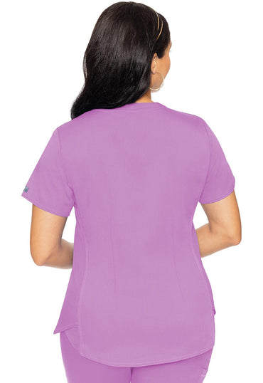 Women's V-Neck Shirttail Top - Lilac