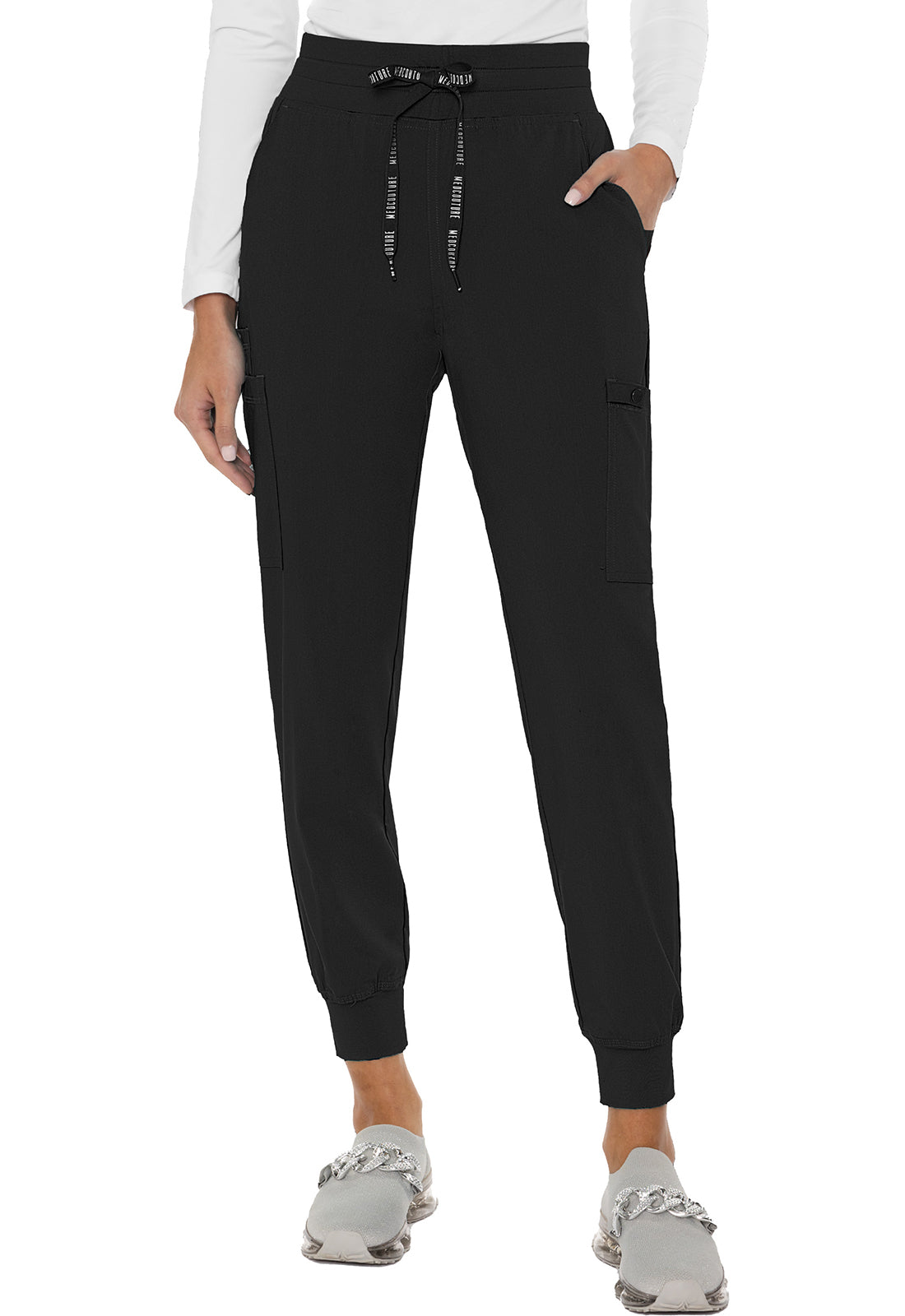 Women's Double Cargo Jogger  - Black