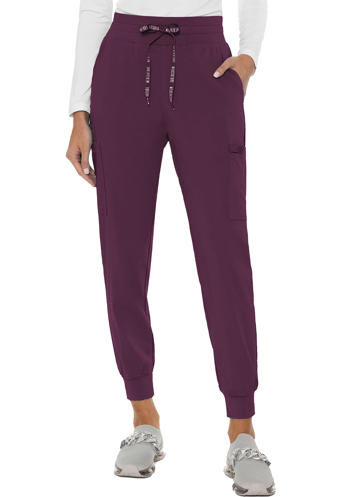 Women's Double Cargo Jogger  - Wine