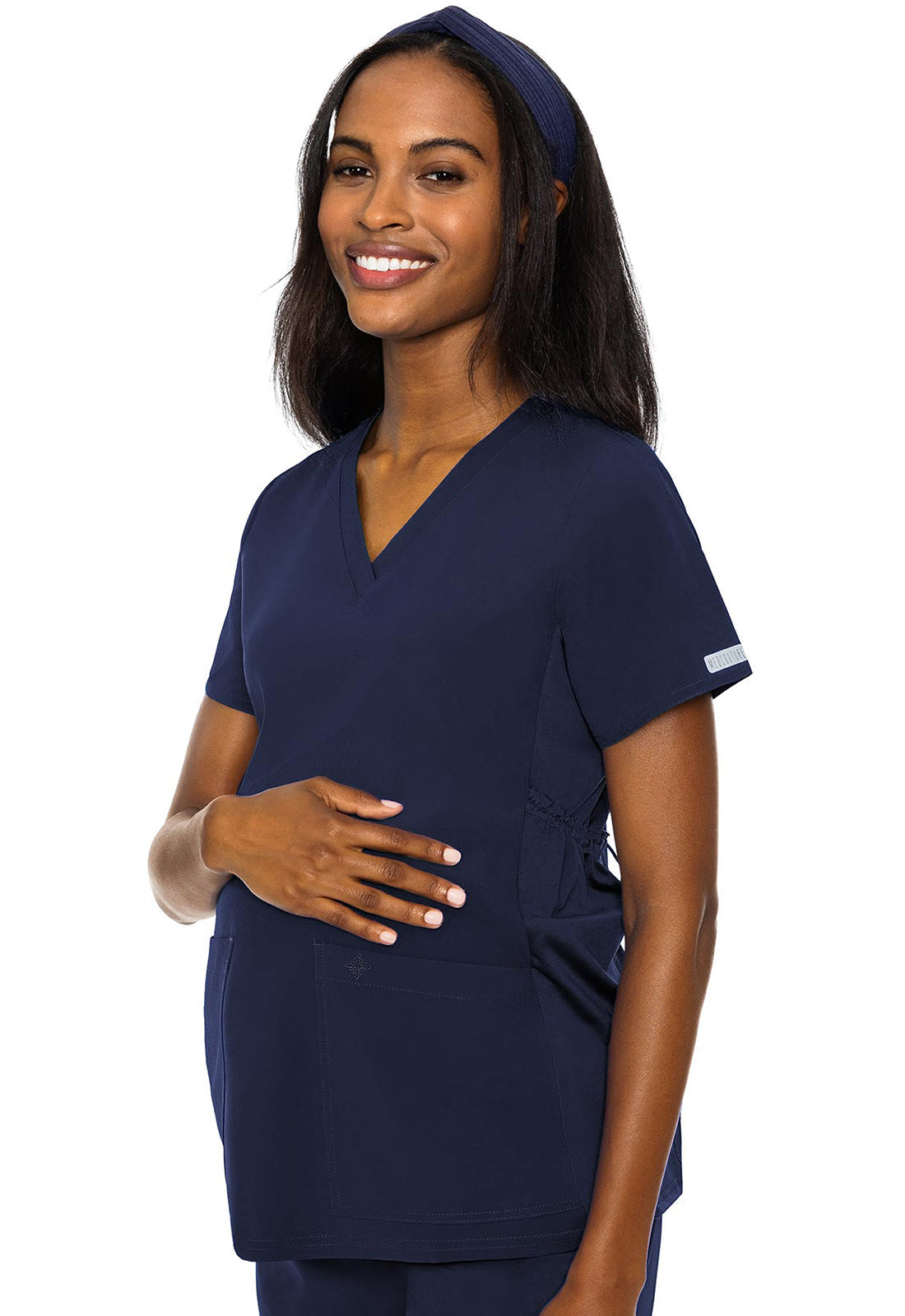 Women's Maternity V-Neck Top - Navy