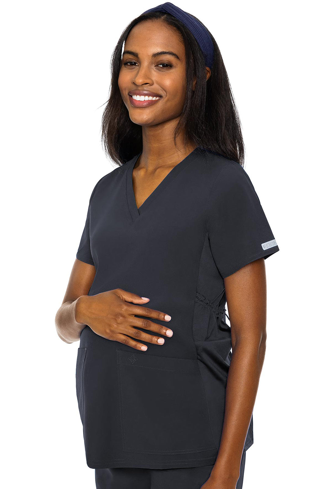 Women's Maternity V-Neck Top - Pewter