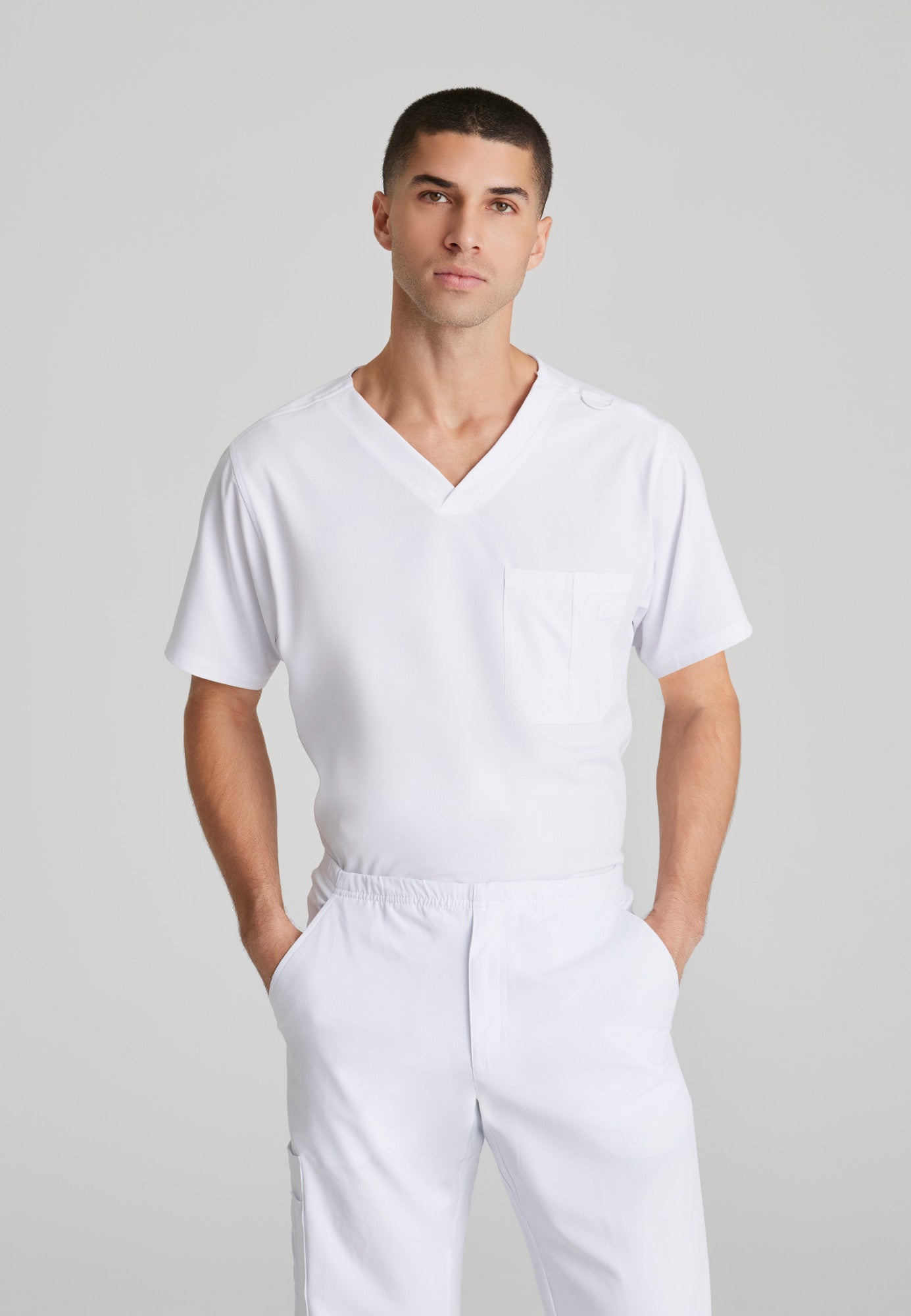 Structure Top - White - Jen's Scrubs
