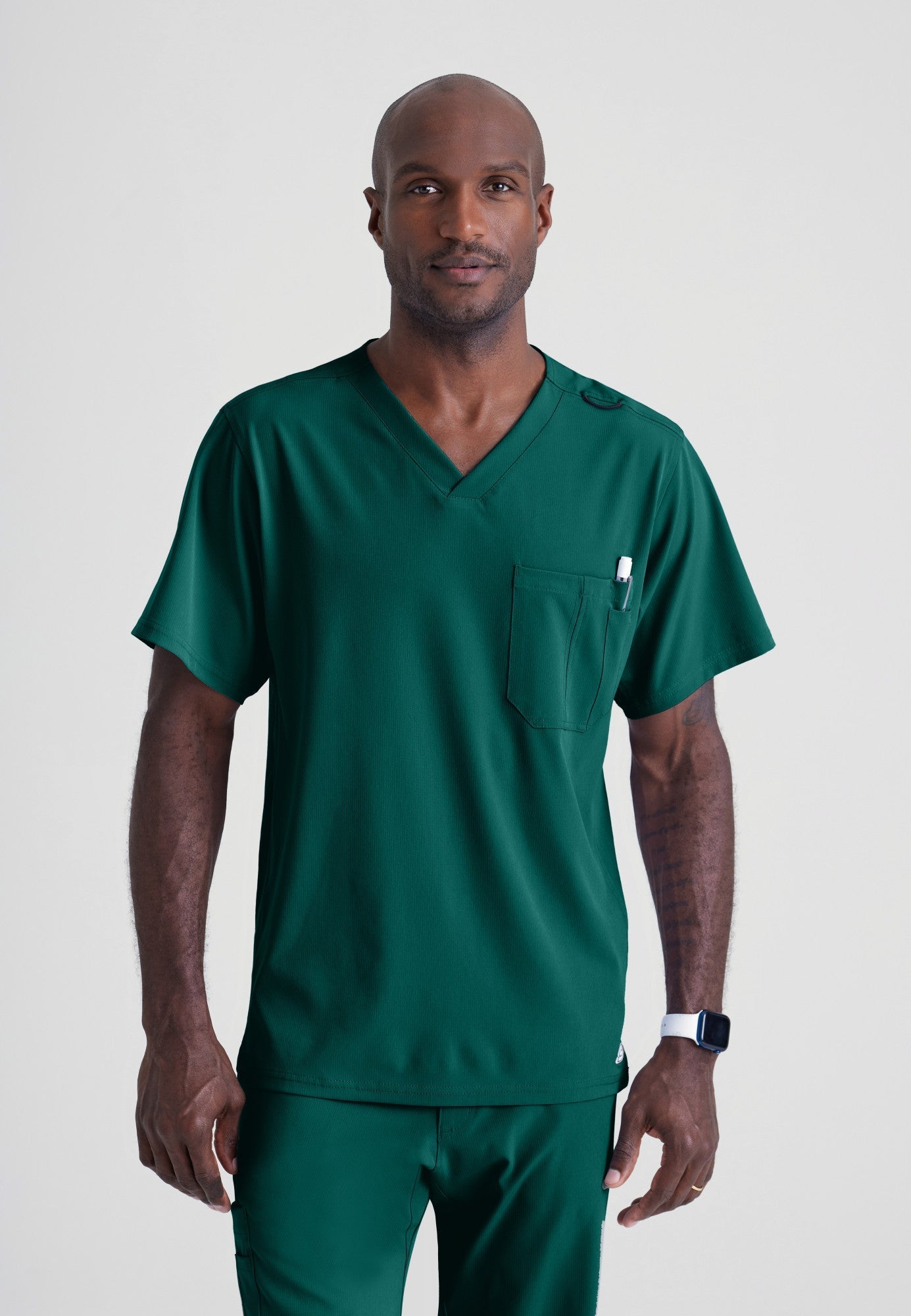 Structure Top - Hunter Green - Jen's Scrubs