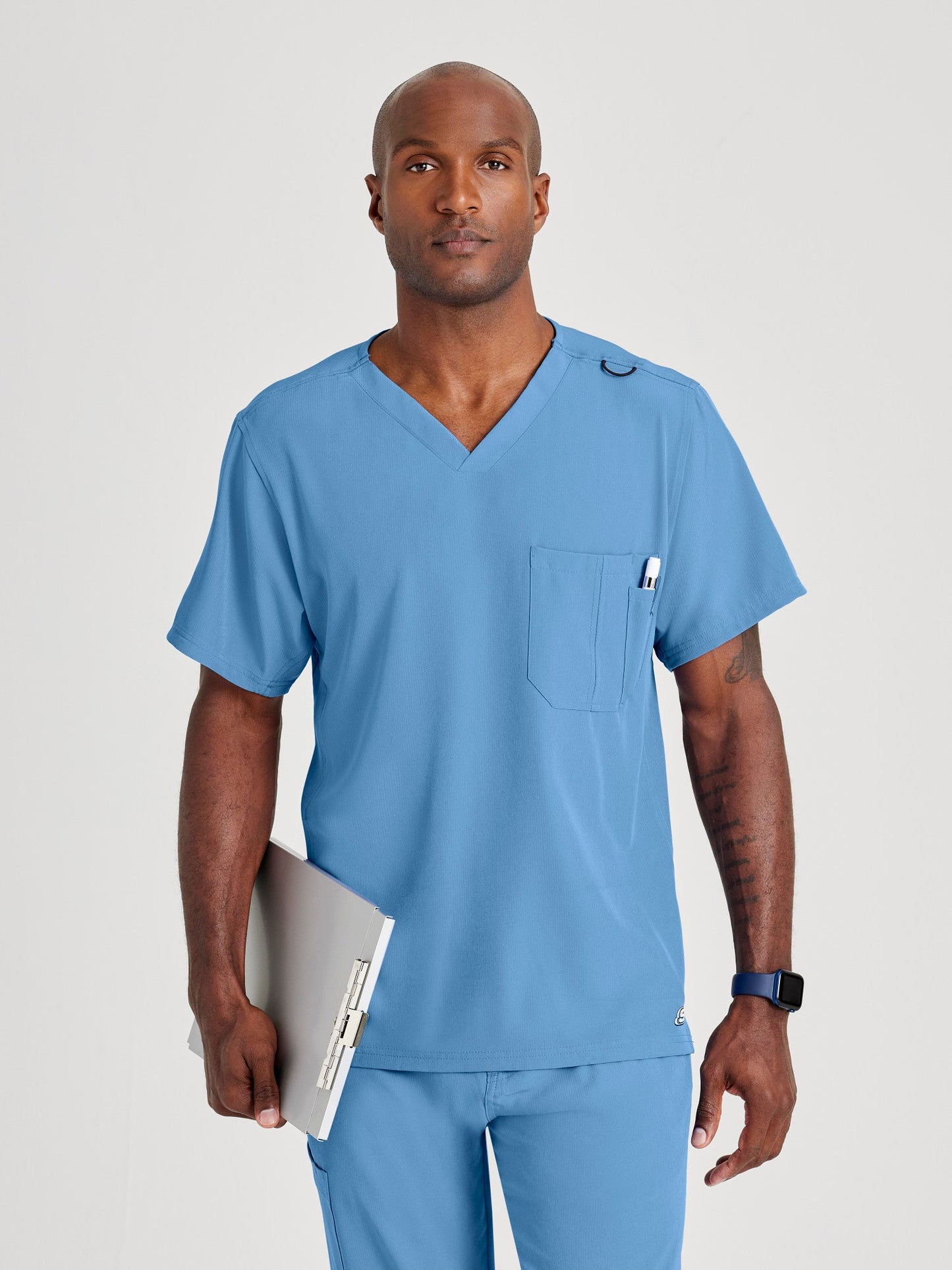 Structure Top - Ciel Blue - Jen's Scrubs