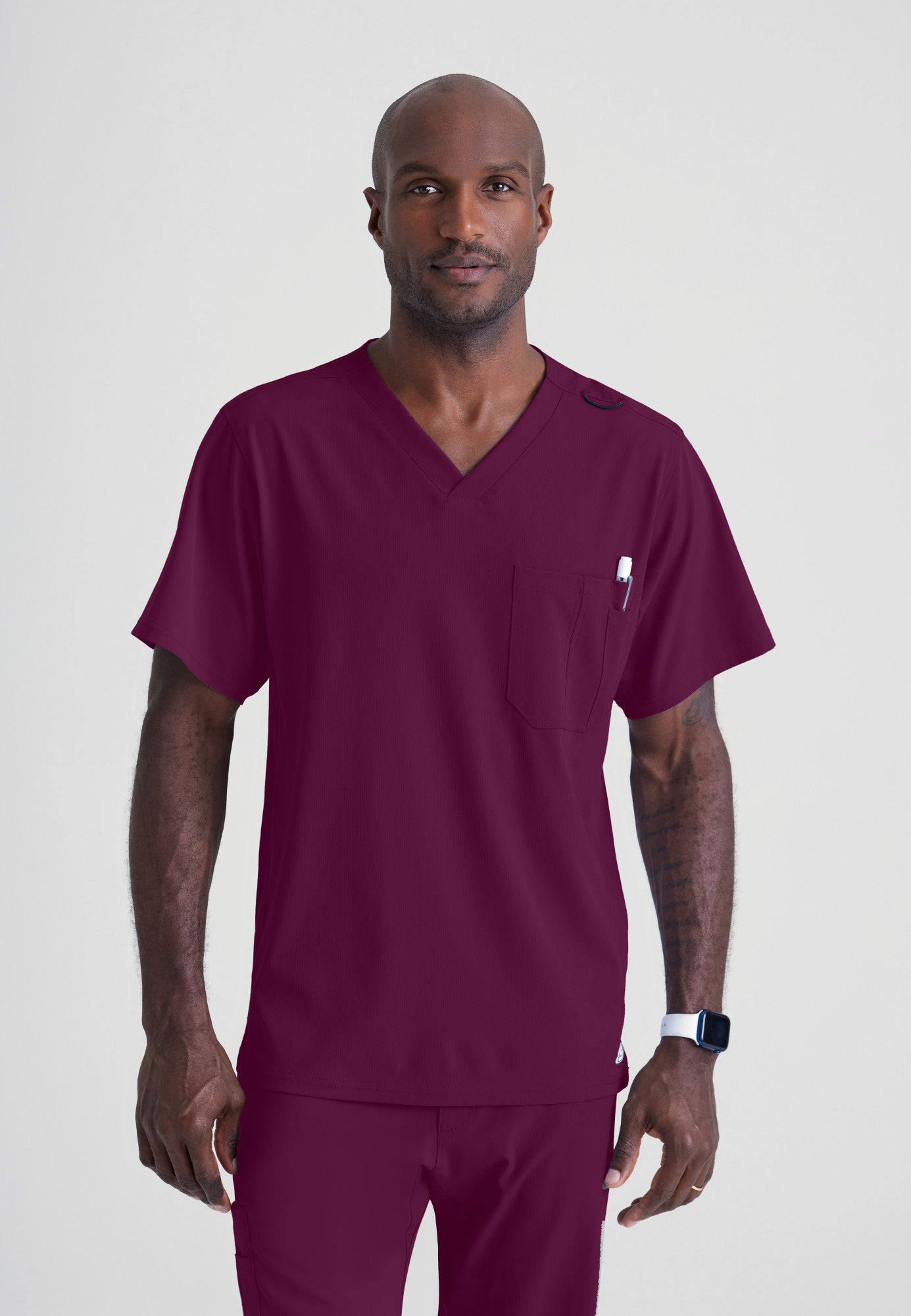 Structure Top - Wine - Jen's Scrubs