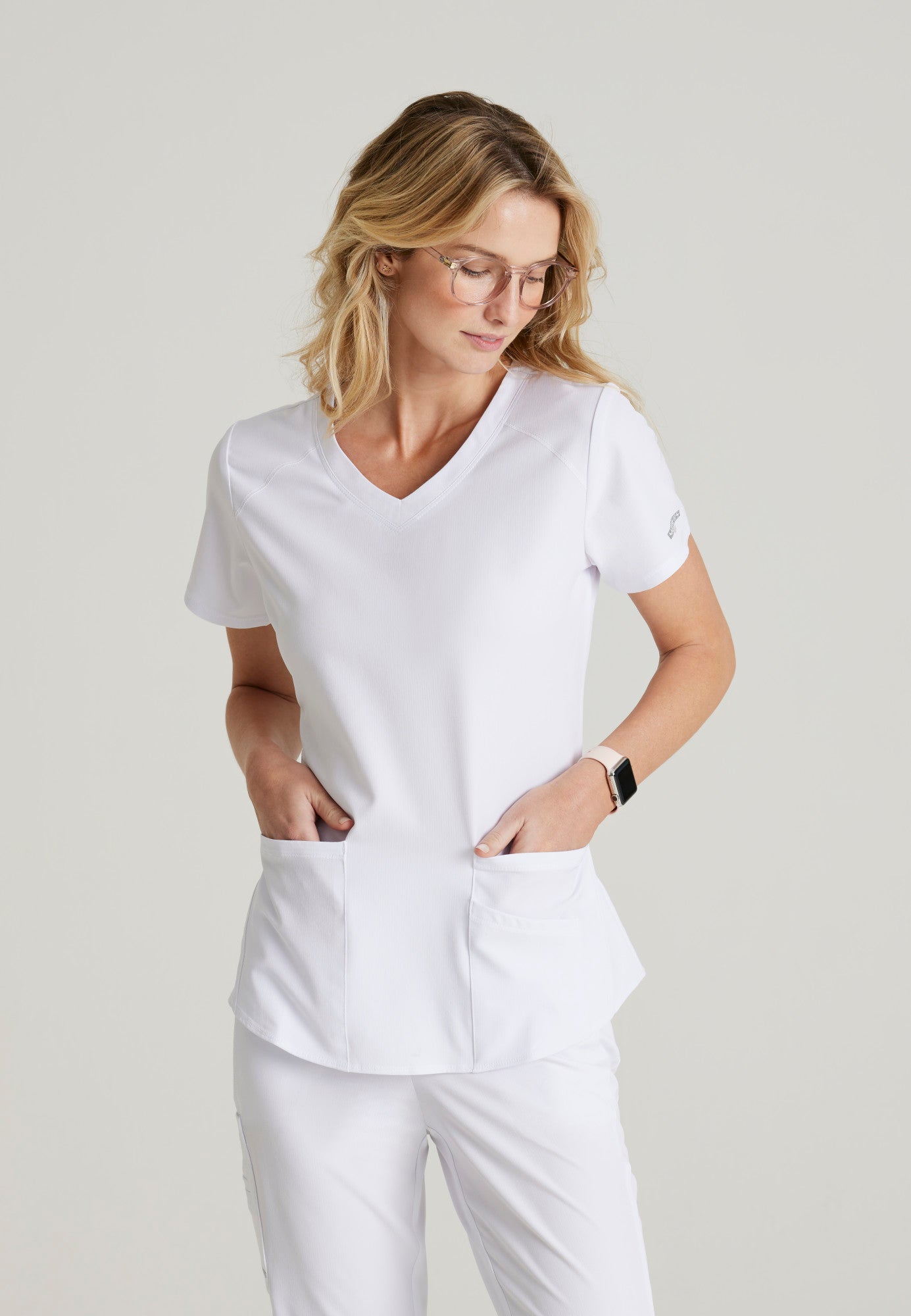 Breeze Top - White - Jen's Scrubs