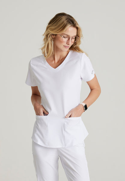 Breeze Top - White - Jen's Scrubs