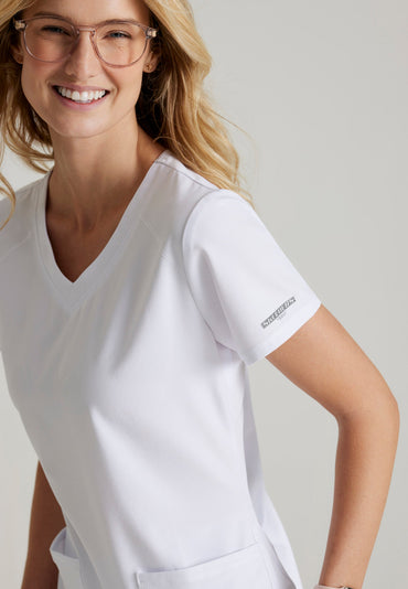 Breeze Top - White - Jen's Scrubs
