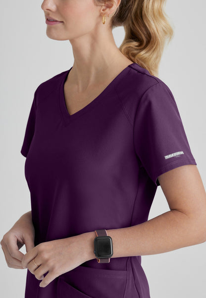 Breeze Top - Eggplant - Jen's Scrubs