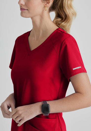 Breeze Top - True Red - Jen's Scrubs