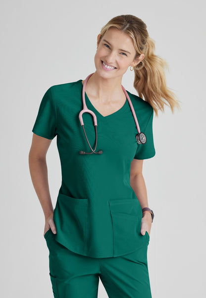 Breeze Top - Hunter Green - Jen's Scrubs