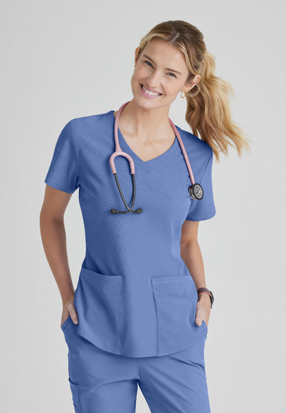 Breeze Top - Ciel Blue - Jen's Scrubs