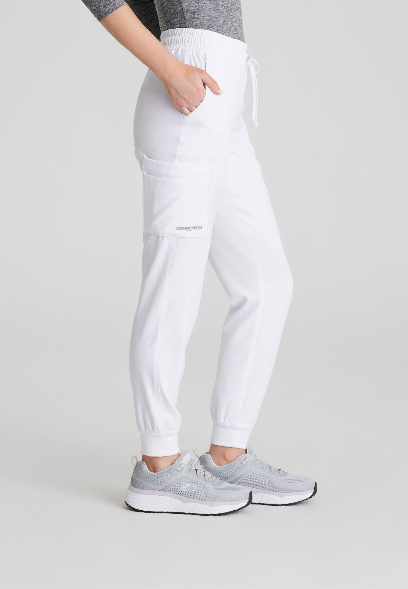 Theory Jogger - White - Jen's Scrubs