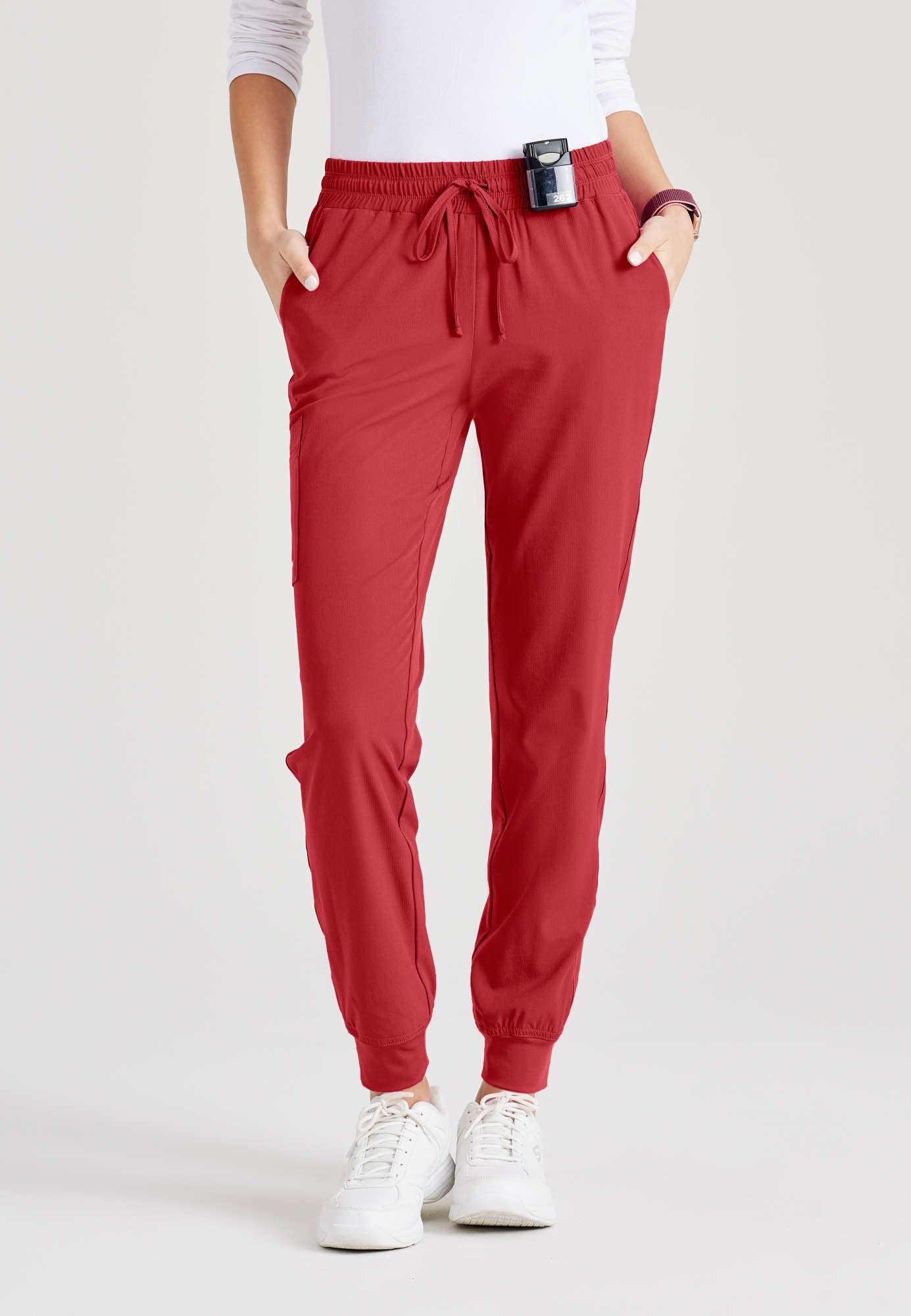 Theory Jogger - True Red - Jen's Scrubs