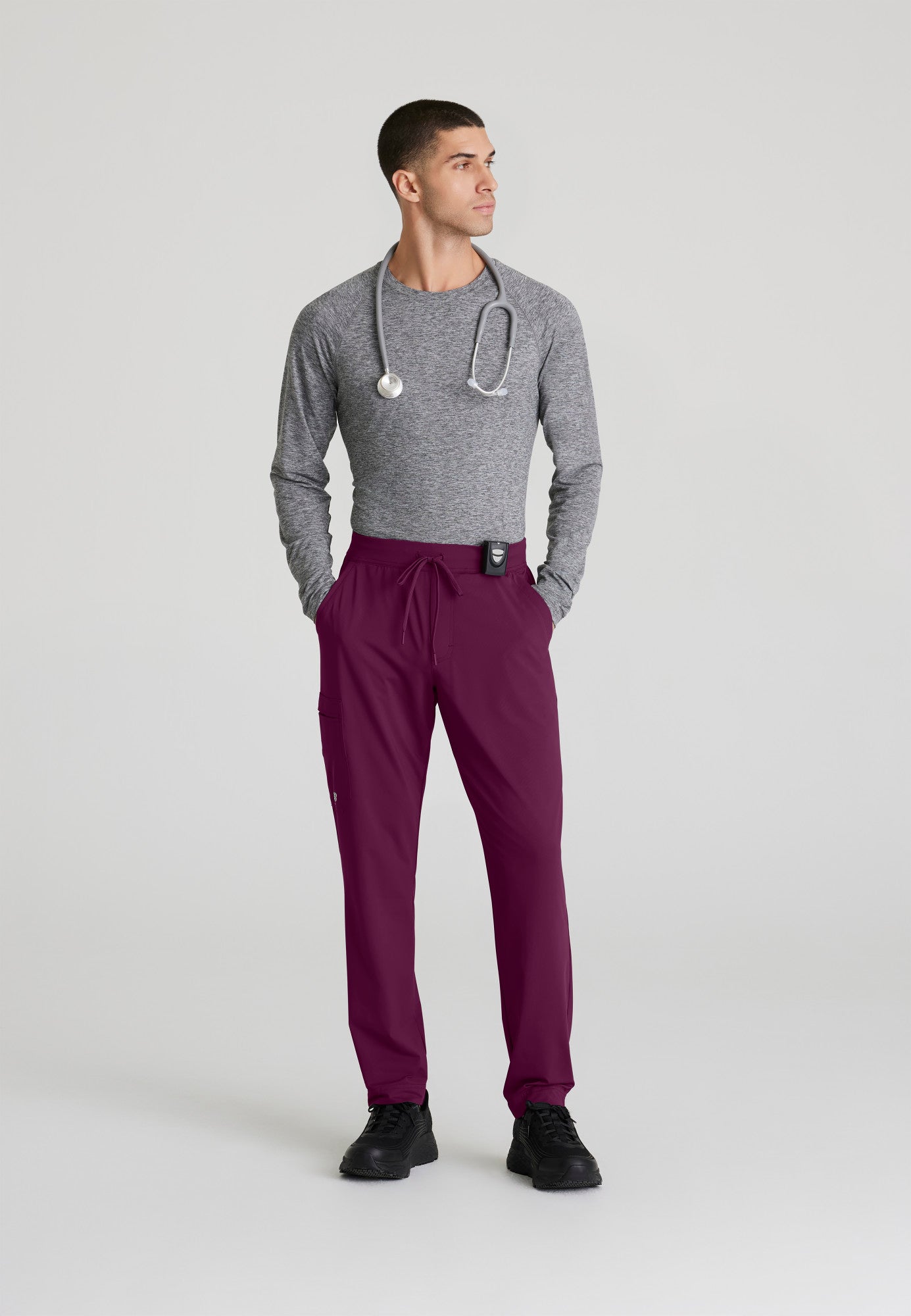 Rebound Knit Pant - Wine - Jen's Scrubs