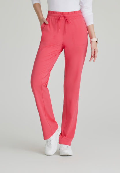 Reach Knit Pant - Punch Pink - Jen's Scrubs