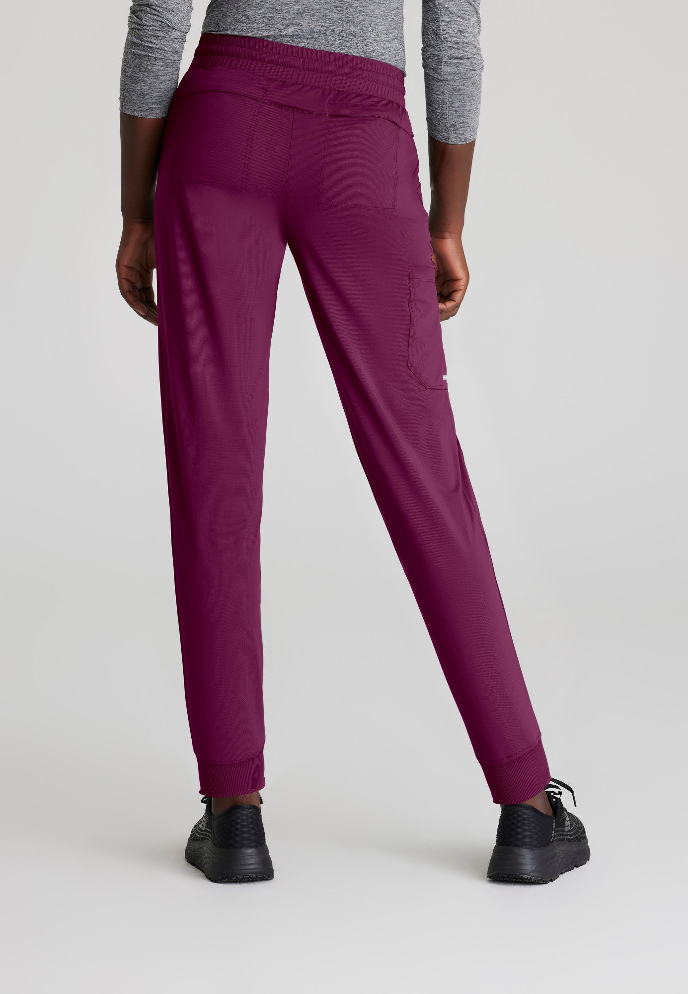 Pace Knit Jogger - Wine - Jen's Scrubs