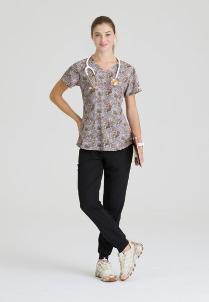 Essence Top - All Kinds Of Leopard - Grey's Anatomy Scrubs