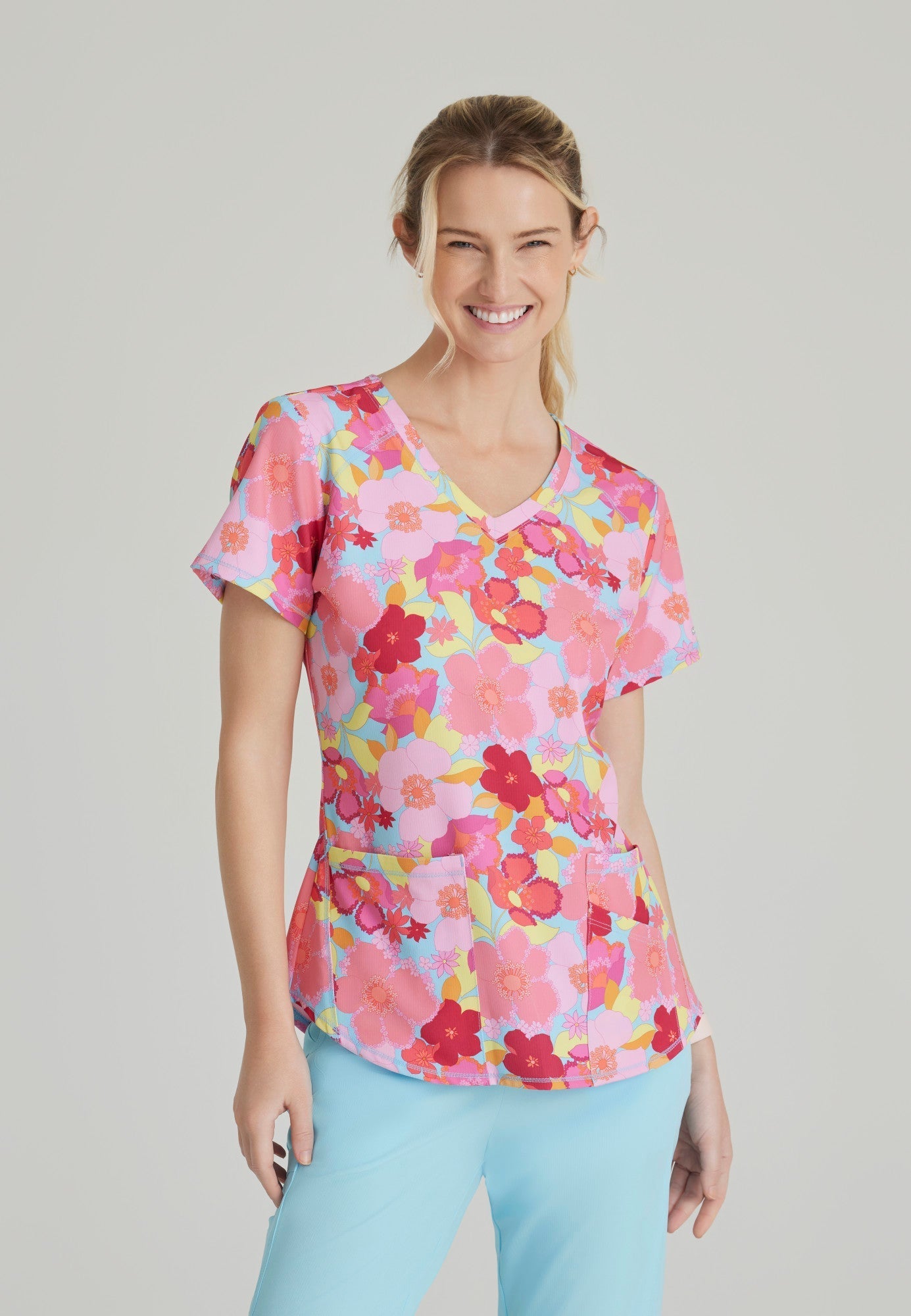 Essence Top - Blissful Blossom - Jen's Scrubs